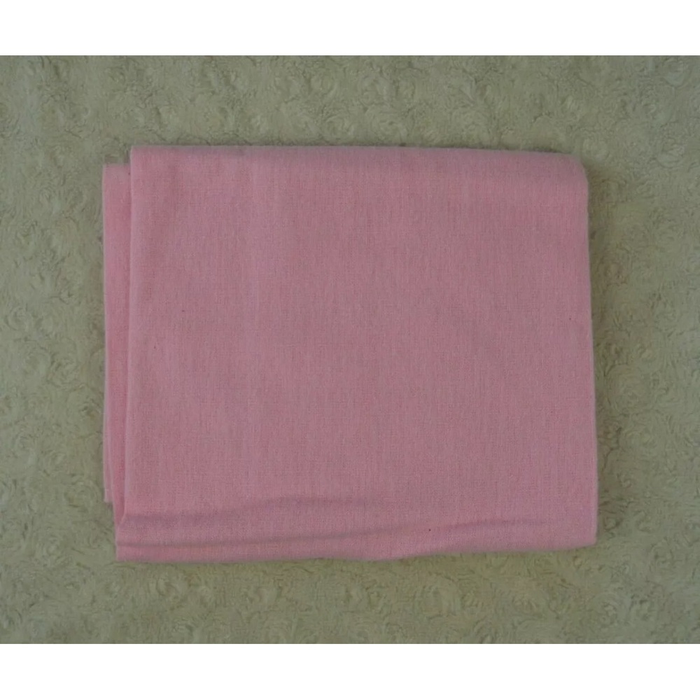 Always Loved by Rene Rofe Solid Pink Baby Receiving Blanket Flannel Cotton